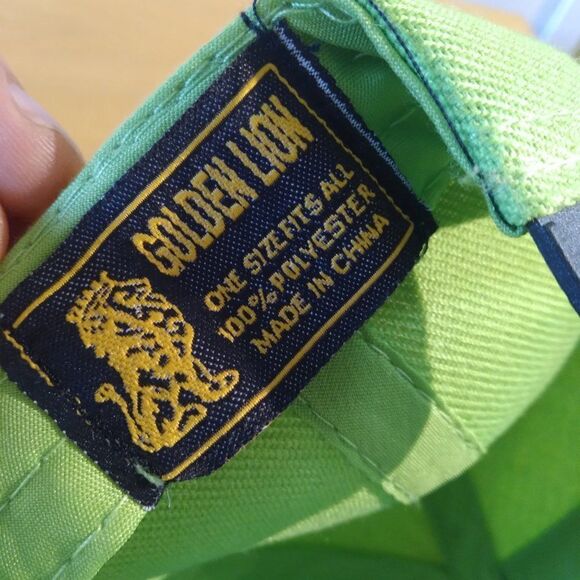 Deadstock Vintage 90s Two Tone Blank Neon Snap Back Hat - Picture 6 of 6